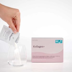 Nutrinic Kollagen+ – Kollagen, c-vitamin og zink. 30 doseringer
