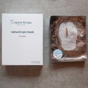 Organic Konjac Natural Eye Mask – 1 X 2 stk.